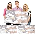 Dianelhall 2 Pcs Big Checks for Presentations 30 x 16'' Giant Large Big Blank Fake Check for Presentations Donation Awards Fundraisers Charity Graduation(Classic Style)