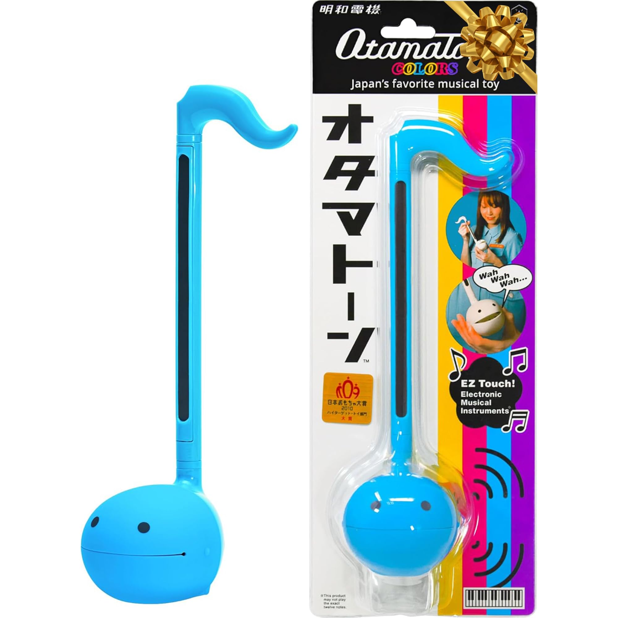 Otamatone Japanese Electronic Musical Instrument Portable Music Synthesizer from Japan by Maywa Denki Studio, Award Winning, Educational Fun Gift for Children, Teens & Adults - Blue