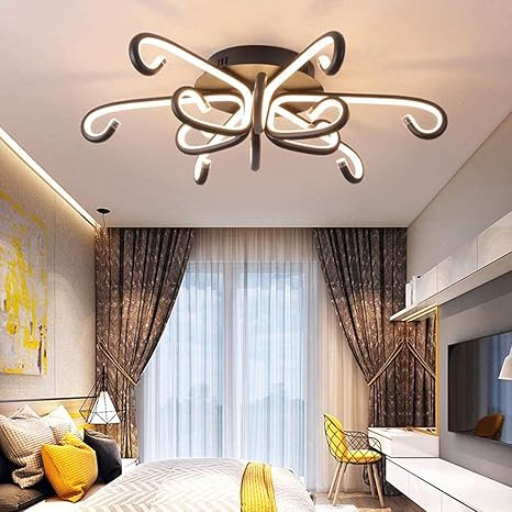 LED Deckenleuchte Dimmbar Modern Blume-Shape Design Deckenlampe aus