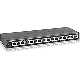 NETGEAR 16-Port Gigabit Ethernet Unmanaged Switch (GS316) - Desktop or Wall Mount, Silent Operation