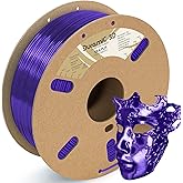 DURAMIC 3D PLA Filament 1.75mm 1kg Spool, Jam-Free High Stifness 3D Printing Filament with Cardboard Spool, No-Tangling No-Cl
