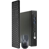 HP EliteDesk 800 G1 Tiny Computer Micro Tower PC, Intel Core i5 Processor, 16GB Ram, 500GB SSD,Wireless Keyboard & Mouse, WiF
