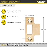 Sterling TML125 Brass Tubular Mortice Latch 65mm 2.5" Internal Door Lock view 3