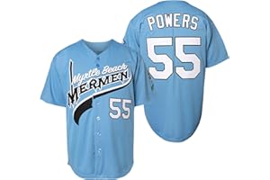 MESOSPERO Mens 55 Kenny Powers Shirt Eastbound and Down Movie Baseball Jersey Stitched