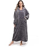 Oversized Wearable Blanket Hoodie, Soft Sherpa Fleece Hoodie for Women Men and Adults, Stay Warm and Cozy.