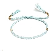Natural Lightweight Beaded Braided Bracelets Handmade Gemstone Jewelry Pull String Adjustable Bracelets For Women