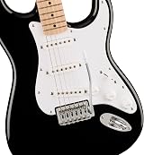 Fender Squier Sonic Stratocaster Electric Guitar Maple Fingerboard White view 6