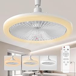 BECLOG Socket Ceiling Fan with Light, Ceiling Fan