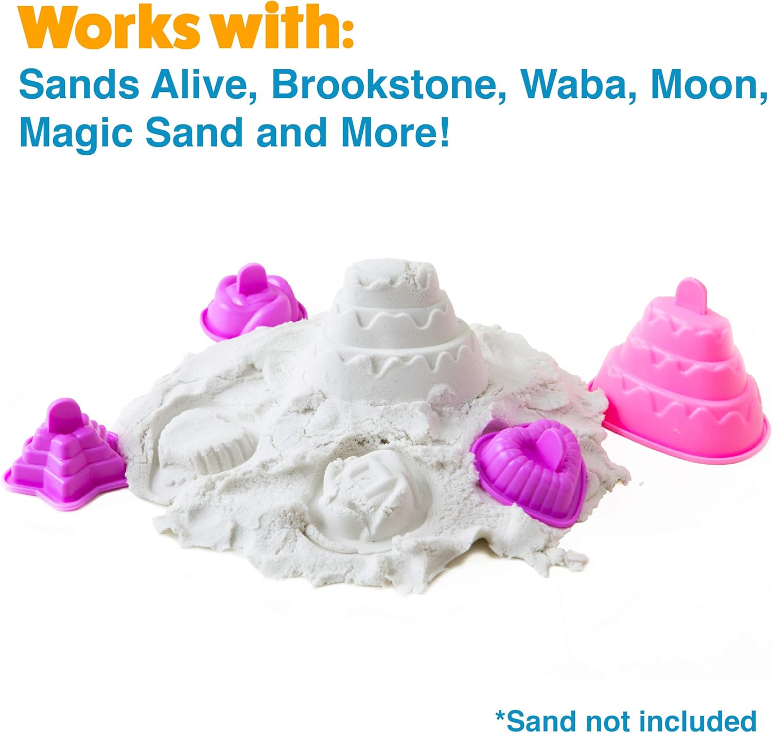 USA Toyz Sand Molds - 23pk Mini Sandbox Toys, Sand Castle Building Kit Compatible with Any Molding Sand: Toys & Games
