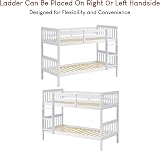 Vida Designs Milan Bunk Bed Complete White No Mattress view 7