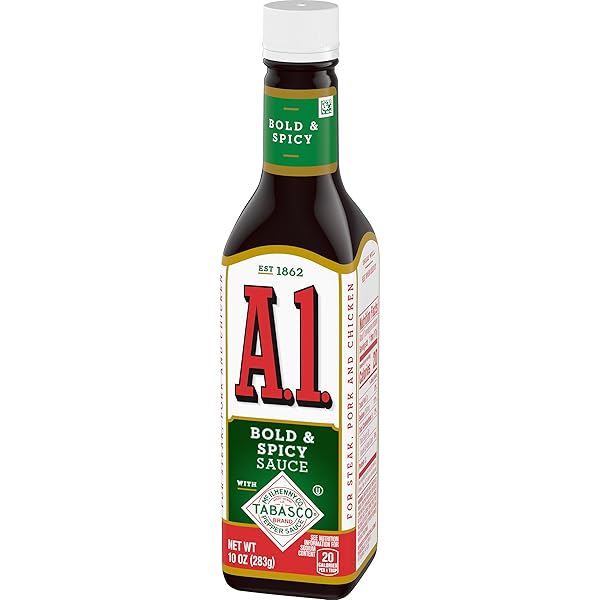 A.1. BOLD & SPICY SAUCE BOTTLE, 10 OZ (PACK OF 4)