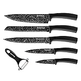 Rxsdfdi Knife Set, 6 Pieces Kitchen Knives Set with