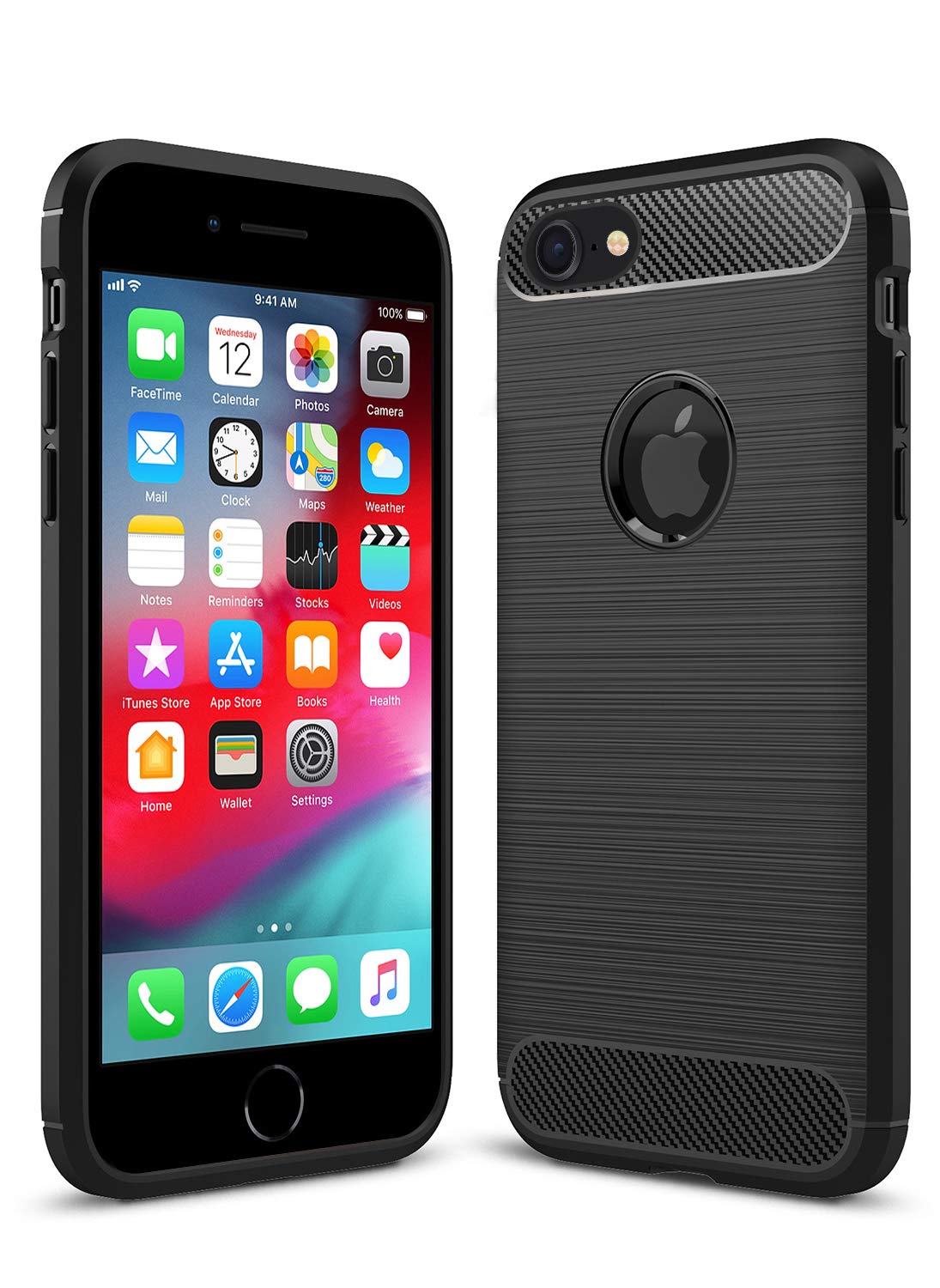 Shockproof Silicone Light Brushed Grip Case Protective Case Cover For Apple iPhone 7 (4.7\