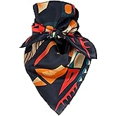Wyoming Traders Aztec Cowboy Wild Rag 100% Silk Scarf Bandana Multiple Colors 34.5"