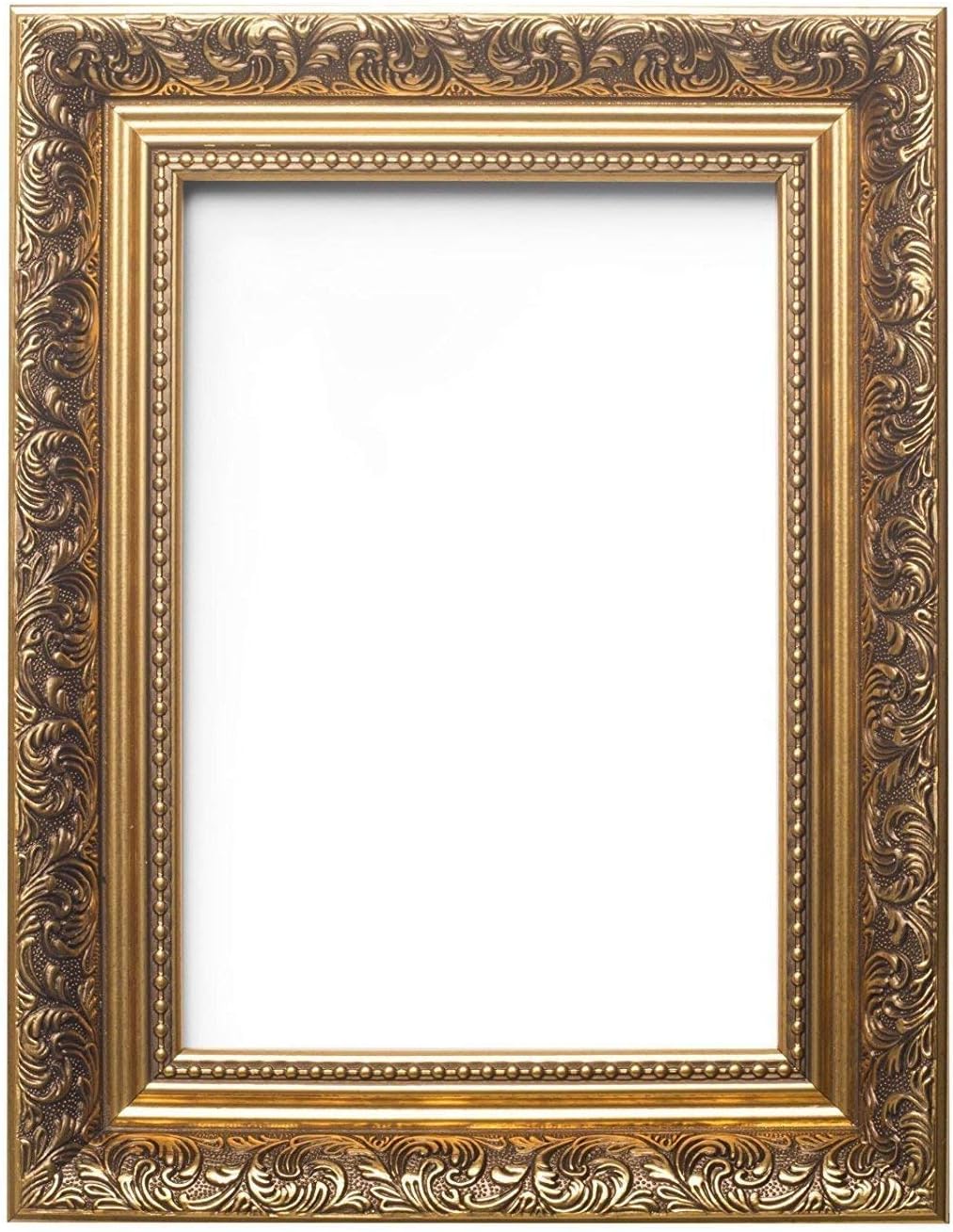 Memory BoxFrench Baroque Style Ornate Swept Antique Style Picture/Photo/Poster Frame 10" x 13" Gold