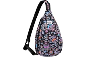 HAWEE Rope Sling Bag for Women Men Casual Cross Body Daypack Backpack Adjustable Strap Water Repellent for Travel/Sport