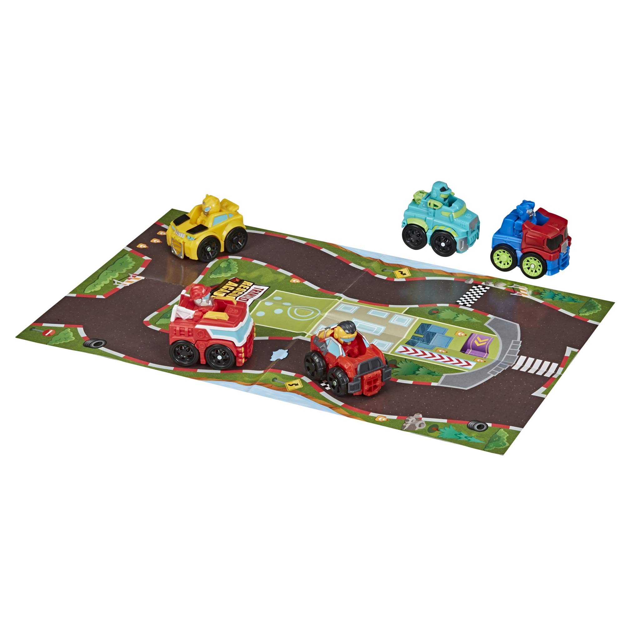 Transformers Playskool Heroes Rescue Bots Academy Mini Bot Racers Converting Robot Toy 5-Pack, 2-Inch Collectible Toy Cars (Amazon Exclusive)