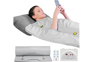 RELOIVE Far Infrared Sauna Blanket, Portable Infrared Sauna for Home Relaxation - Infrared Blanket Sauna with 95-176℉ Temp Range, Home Sauna Heating with Remote, Calm Your Body and Mind