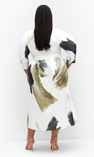 CITY CHIC WOMEN’S PLUS SIZE DRESS – ANGEL PRINT, 14