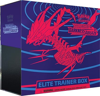 Pokemon Pok Tcg Sword And Shield 3 Darkness Ablaze Elite Trainer Box Mixed Colours Amazon Co Uk Toys Games
