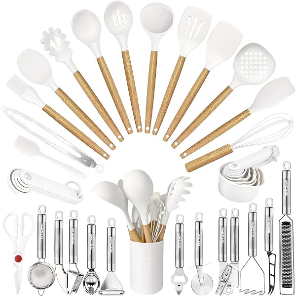 COOKING UTENSILS SET- 35 PCS KITCHEN UTENSILS WITH...