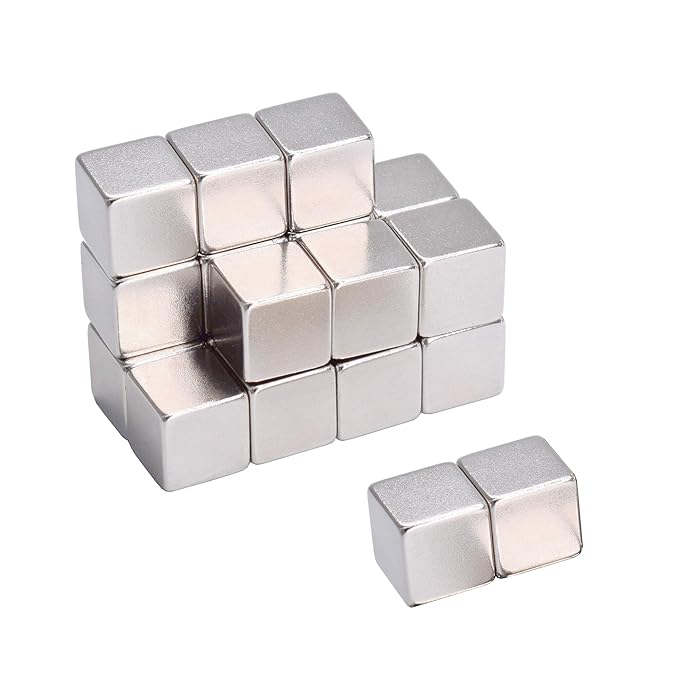 Neodym Magnete 8x8x8 mm 20 Stück Würfel Magnete Extrem Stark 2,5 Kilo Haftstärke - Magenesis®