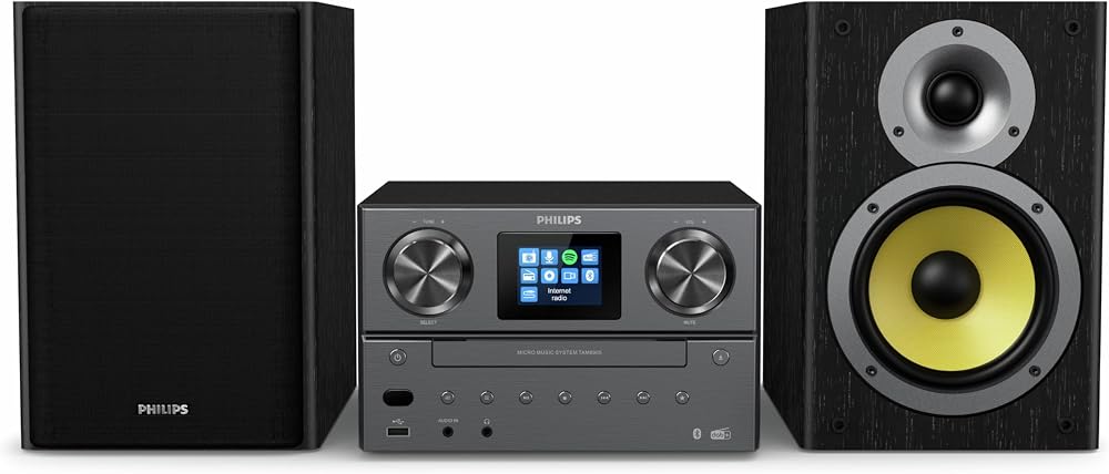 Philips M8905/10 Micro Music System Bluetooth DAB FM Internet Radio CD MP3 USB