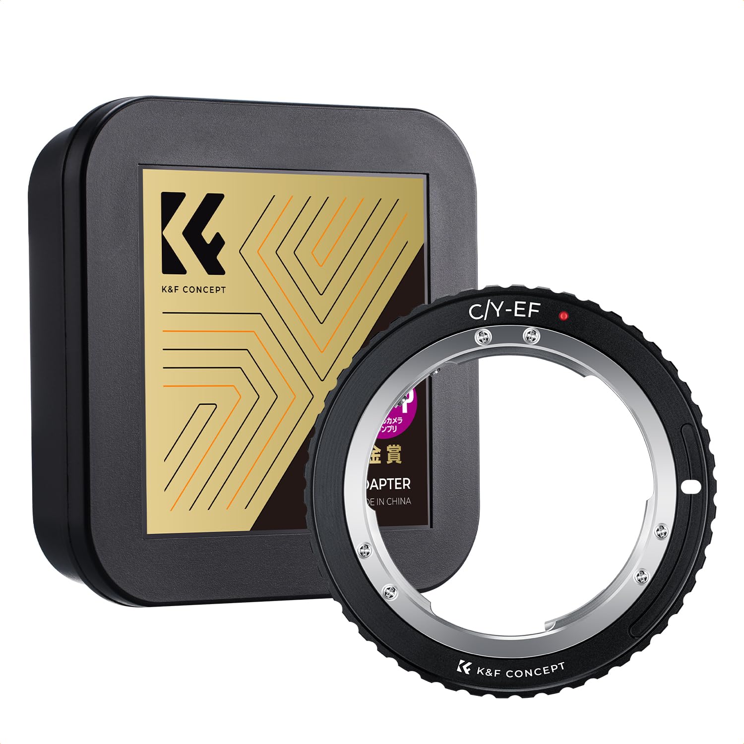 K&F CONCEPT EF to C/Y Lens Mount Adapter Compatible with Contax/Yashica Lens to Canon EF/EF-S Mount Camera Body