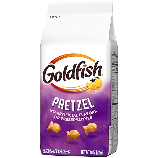 GOLDFISH PRETZEL CRACKERS, 8 OZ BAG