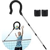 Volleyball Spike Trainer with Adjustable Height &amp; Real Ball Feel - Hitting Training Equipment for Spiking,Jumping, and Serving Practice -Lightweight,Non-Slip Design/Durable- Perfect for Beginners/Pros