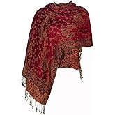 TUSHUSTY Pashmina Feel Shawls Wraps Rave Scarf for Women Soft Silky Reversible Men Scarves Hijab