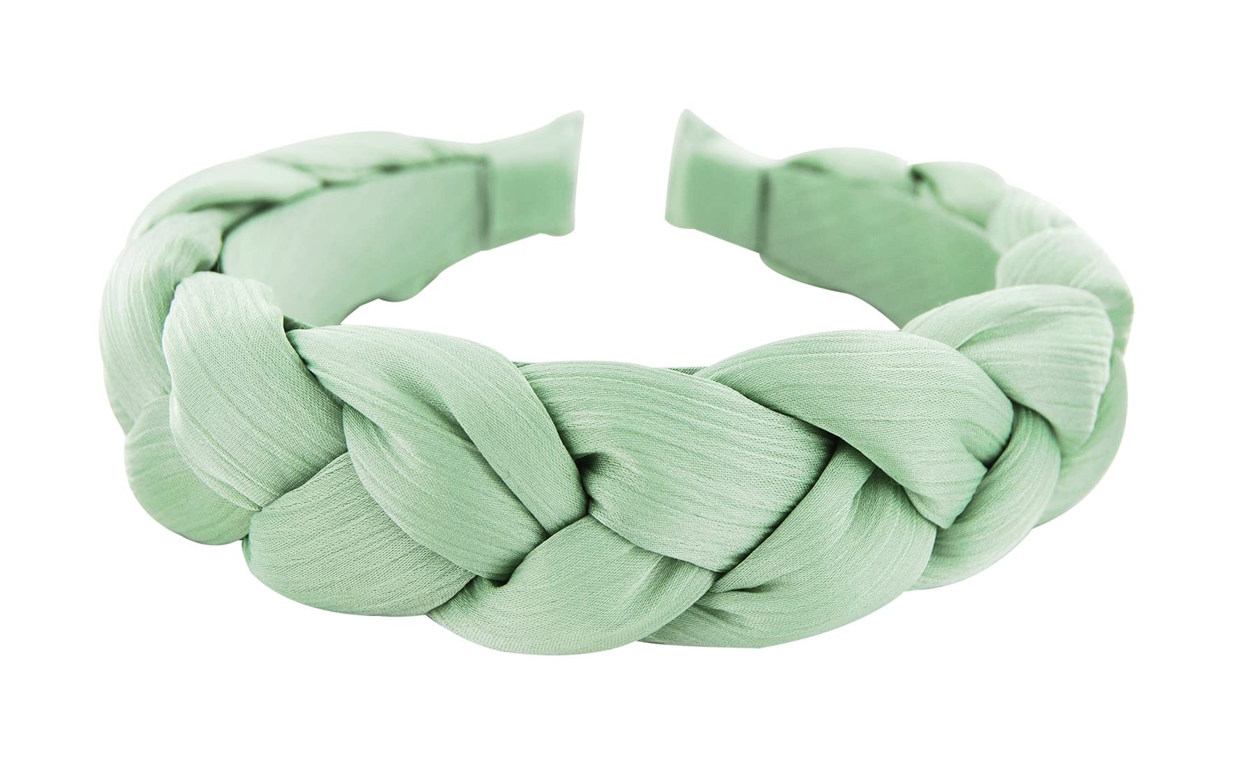 axy Headband with Braided Fabric in Candy Colours – Beautiful Women's Headband Hair Accessories Hair Band HRZ2 (Lime Green)