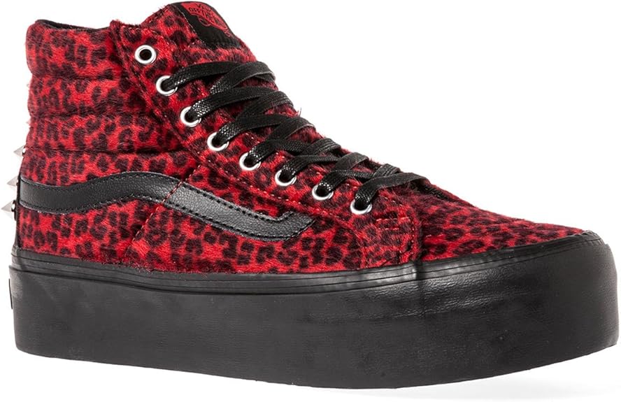 red high top vans womens