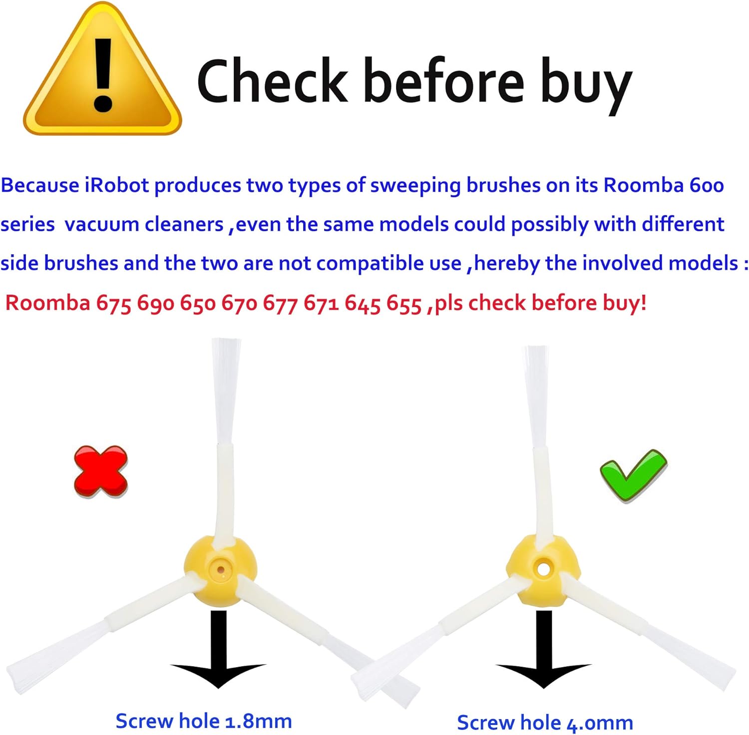 JoyBros 23-Pack Replacement Parts Compatible for iRobot Roomba Accessories 600 Series 690 680 660 651 650& 595 585 564 552 Filter Brush Roller Front Caster Wheel Replenishment Kit…: Home & Kitchen