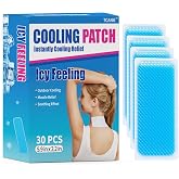 30 Pack Instant Cooling Ice Packs for Outdoor Activities Summer Heat Relief - Large Disposable Cooling Patches for Neck Body, Camping Hiking Sports, Instant Temperature Drop