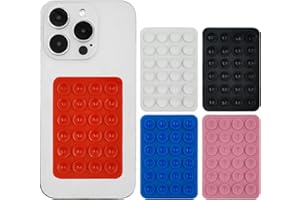 5PCS Silicone Suction Phone Case Mount, Hands-Free Phone Accessories Holder for Selfies and Videos,Silicon Adhesive Phone Sta