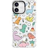 sallvmbek for iPhone 17 Case 6.3 inch,Compatible with MagSafe,Cute Design Dinosaur Print Pattern Design,Magnetic Mag Safe Shockproof Protective Clear TPU Bumper Cases Cover for Women Girly