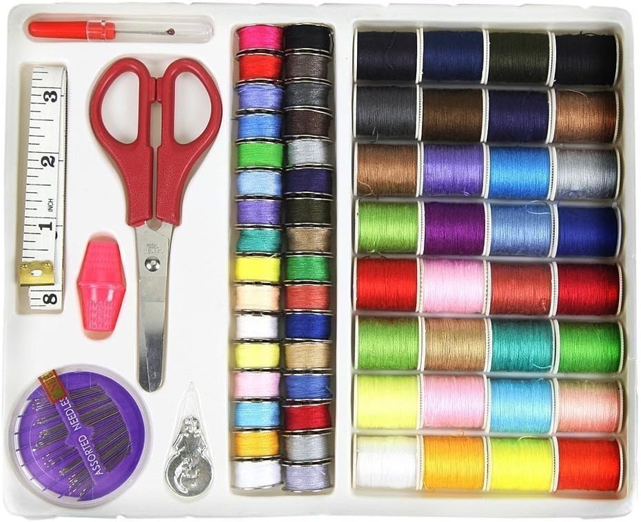 Sewing Supplies Thread 100 Quality Sewing Accessories,Easy to Thread Needles,Beginners Sewing Kits