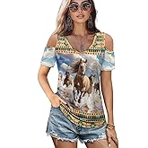 ZFRXIGN Womens Short Sleeve Shirts Cold Shoulder Tops Size S-2XL Clothes Trendy Summer Clothes
