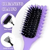 Sularpek Curly Hair Brush Boar Bristle Defining Brush Purple view 3