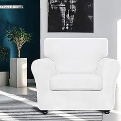 XYMHUN Velvet Plush 2 Pieces Chair Covers for