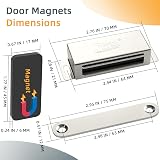 Jiayi Magnetic Door Catch 4 Pack Heavy Duty 30KG Stainless Steel Cabinet Latch view 2