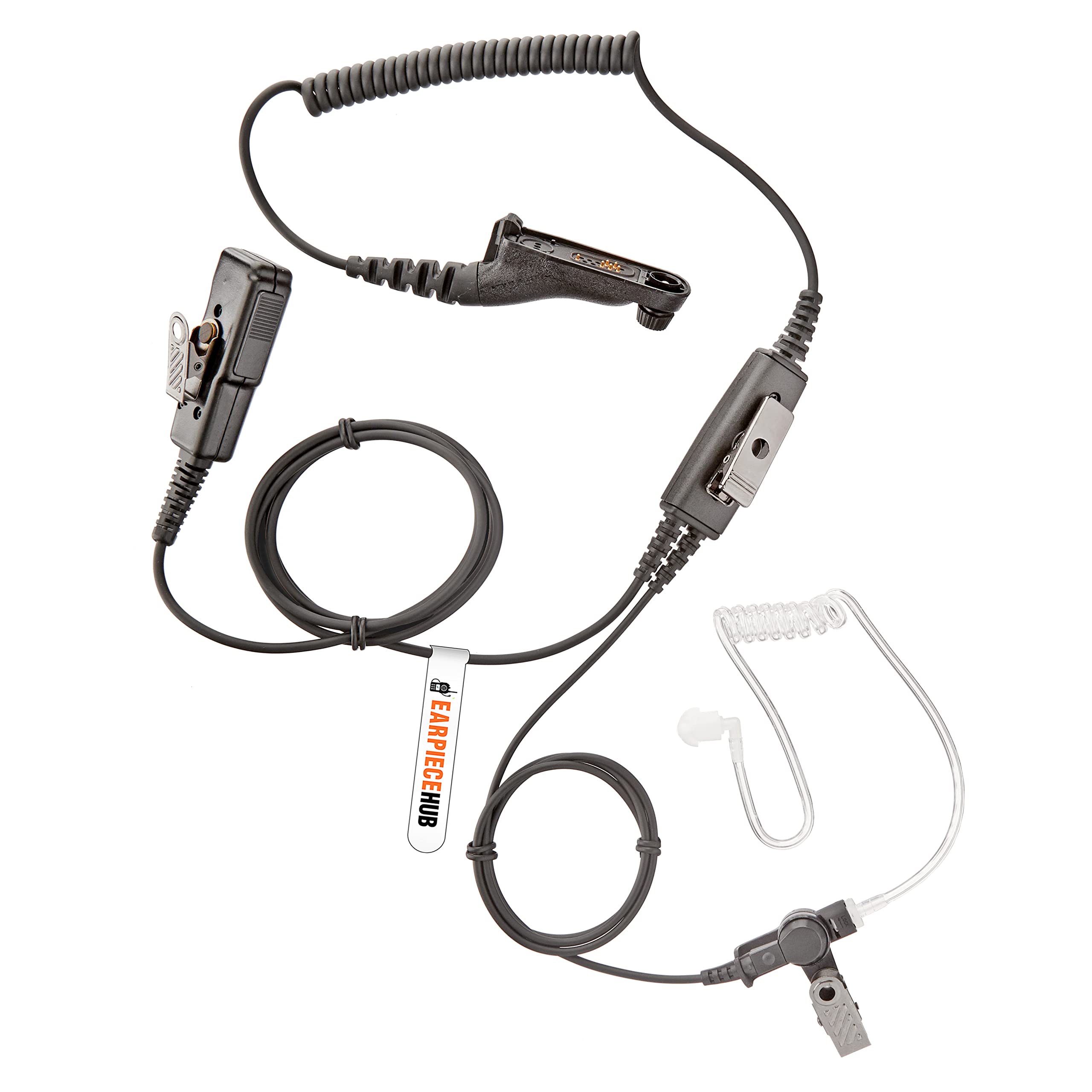 PROFESSIONAL PRO HD Earpiece Compatible with MOTOROLA MOTOTRBO Radio DP3400, DP3401, DP3600, DP3601, DP4400, DP4600, DP4800