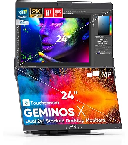 【年末値下】GEMINOS X デュアルモニター 2x 24インチ WQHD Amazon.com: MP Mobile Pixels Geminos X (2 x 24 inch) Dual Stacked