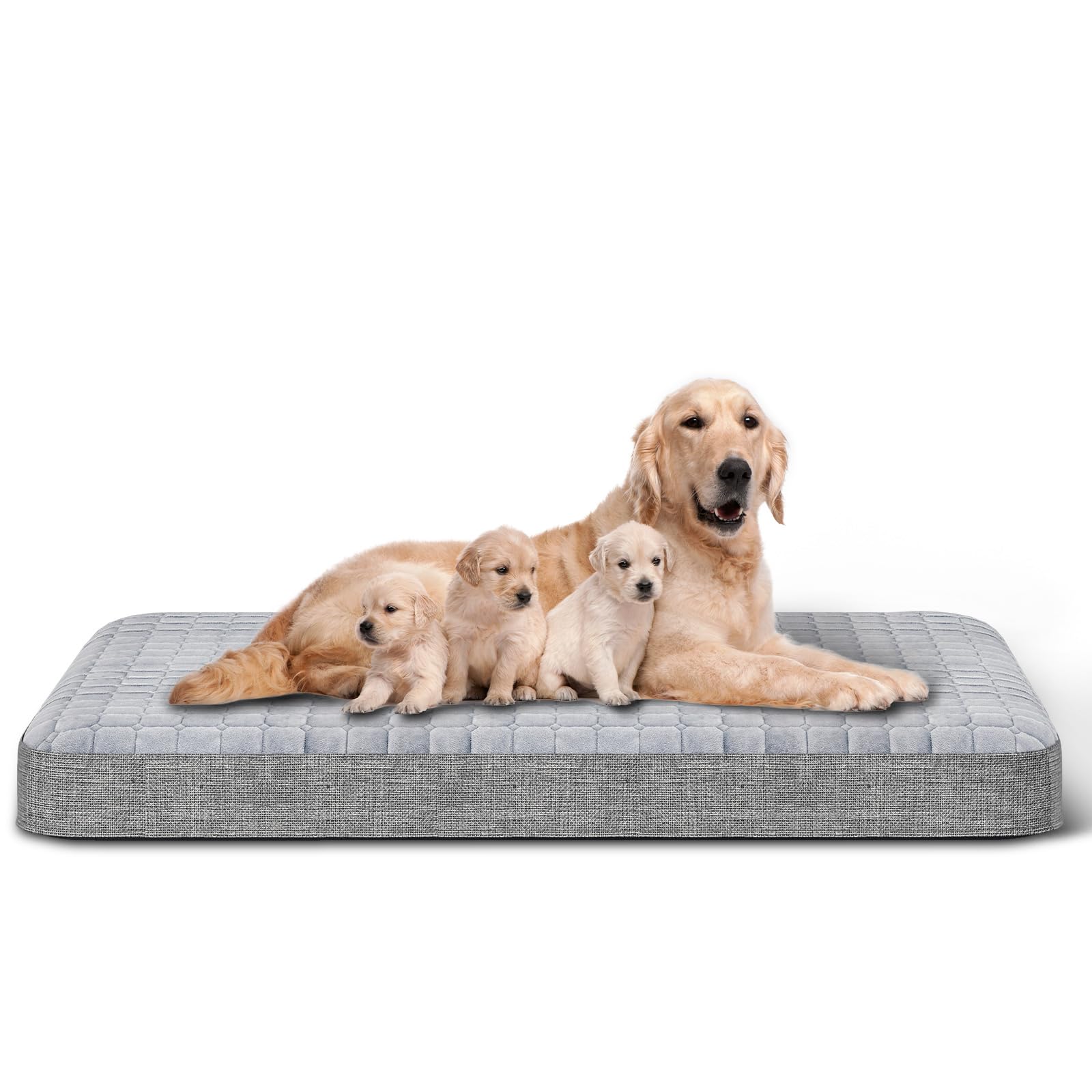 Photo 1 of ****Factory seal****
Heeyoo Large Dog Bed, Inflatable Dogs Bed for Large Dogs with Removable & Washable Cover, Orthopedic Dog Crate Pad with Anti-Slip Bottom, Portable Foldable Pet Bed for Indoor & Outdoor, Travel
