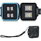 JJC 12 Slots Portable CFexpress Type A Card Case Holder, Water-Resistant and Anti-Shock MSD Micro SD Storage Organizer for 4