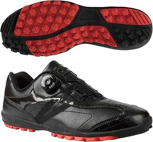 Amazon Hirota Golf 広田ゴルフ シューズ メガフリーロックスパイクレスシューズ ブラック 26cm Hirota Golf ゴルフ