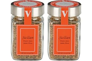 VICTORIA TAYLOR'S Sicilian- 2.5 oz. Jar (pack of 2) - Classic Bold Southern Italian Flavor - Use in red sauce, chicken, pizza, pasta, soup, salad and grilled fish.