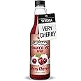 Syruvia Snow Cone Syrup 12.7oz - Very Cherry Syrup For Shaved Ice, Snow Cones, Slushies, Italian Soda, Popsicles. Kosher, Dairy-Free.