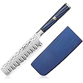 Cangshan KITA Series Nakiri Knife, X-7 Damascus Steel (5-Inch)